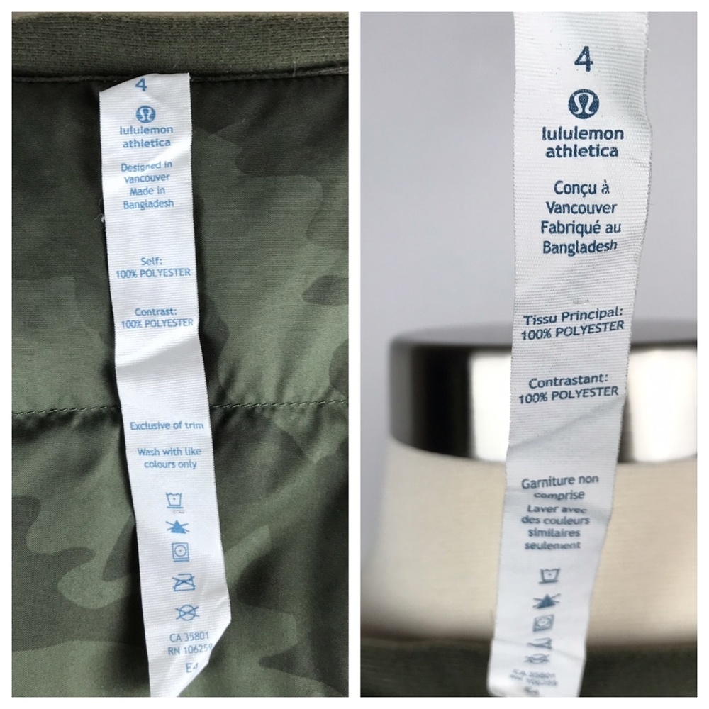 Lululemon Spring Fling Green Camo Puffy Hood Vest - Picture 7 of 8